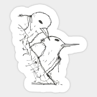 Fairy tern outline sketch Sticker